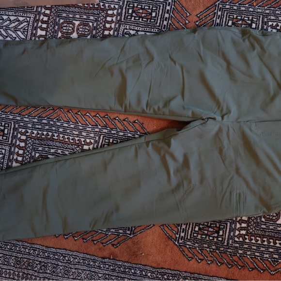 Women's Straight Leg Pants - Olive - Picture 4 of 8